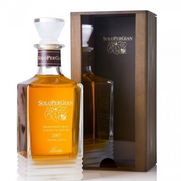 Grappa Solopergian con cofanetto Legno cl. 70